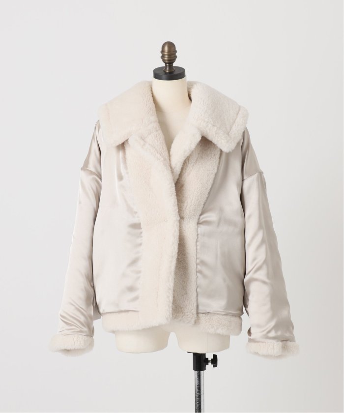 セール 30%OFF】スノーボアビッグカラーコート(506840619 セール 30%OFF】スノーボアビッグカラーコート(506840619