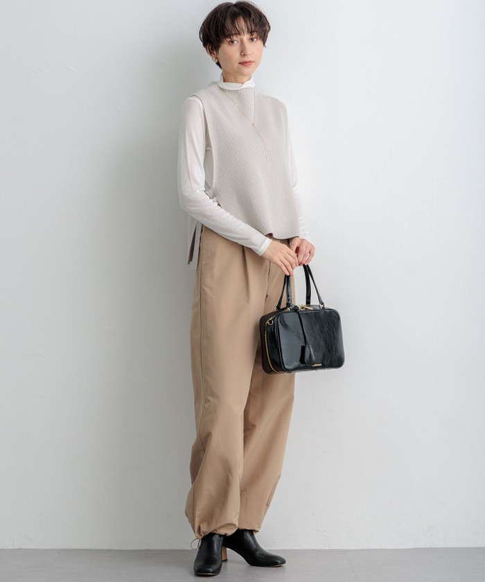 【今季・新品】23区S／2WAY パラシュート パンツ 撥水加工/洗える】ハイマルチタフタ 2WAY パラシュート パンツ