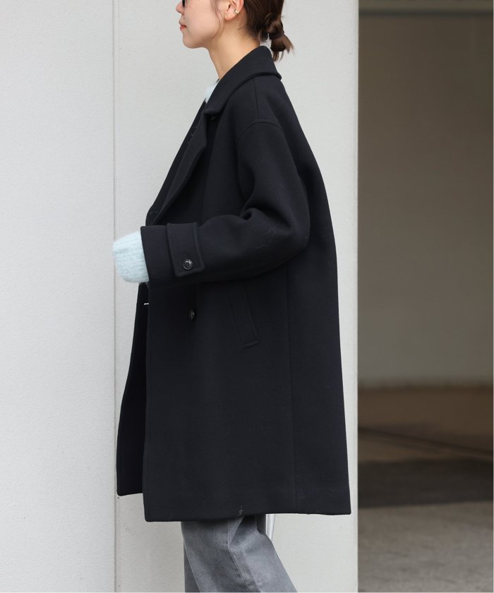 2024AW✨ relume ピュアラムロングコクーンコート　グレー　36 2024AW✨ relume ピュアラムロングコクーンコートグレー36