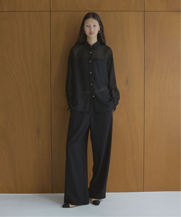 ELENI/エルニ メッシュレギュラーワイドシャツ(506840981 ELENI/エルニ メッシュレギュラーワイドシャツ(506840981