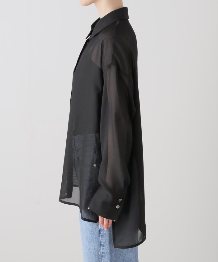 NOBLE ELENI/エルニ メッシュレギュラーワイドシャツ ELENI/エルニ メッシュレギュラーワイドシャツ(506840981