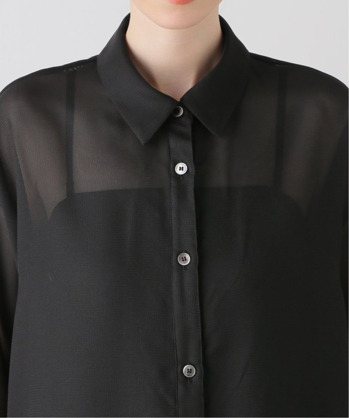 ELENI/エルニ メッシュレギュラーワイドシャツ(506840981