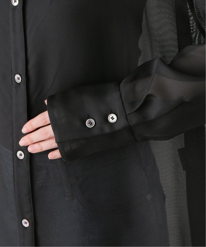 ELENI/エルニ メッシュレギュラーワイドシャツ(506840981 ELENI/エルニ メッシュレギュラーワイドシャツ(506840981