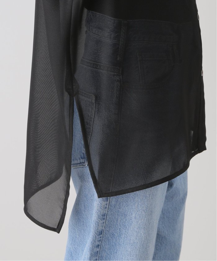 ELENI/エルニ メッシュレギュラーワイドシャツ(506840981