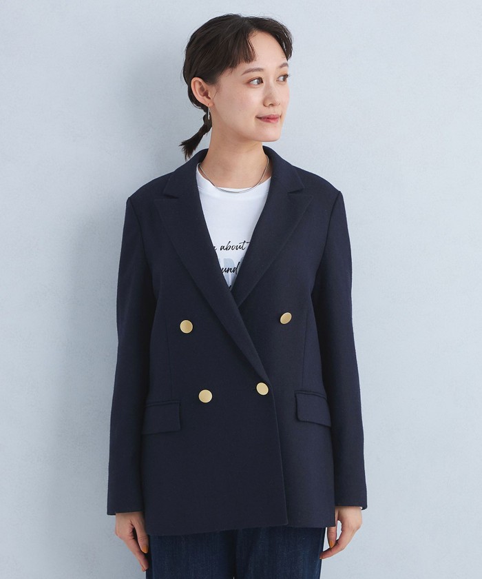最安 セール 40%OFF】メランジツイル ダブル ジャケット(506841039 ジャケット・アウター