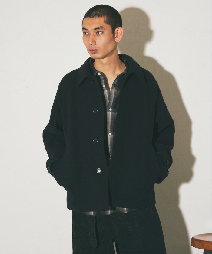 セール 30%OFF】S140 ウールモッサ ショートマックブルゾン セール 30%OFF】S140 ウールモッサ ショートマックブルゾン