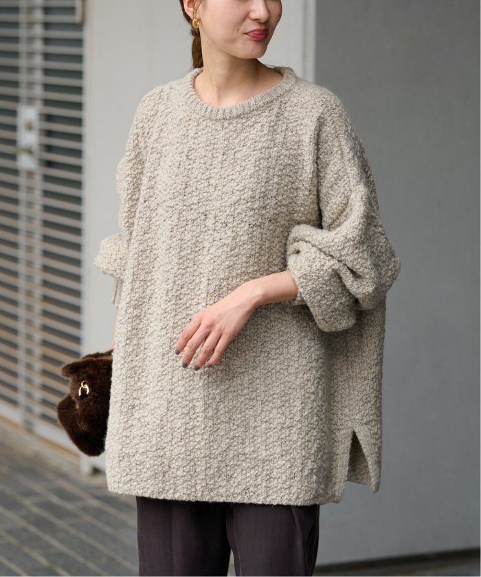 セール 30%OFF】ウールスラブニットポンチョ(506841125