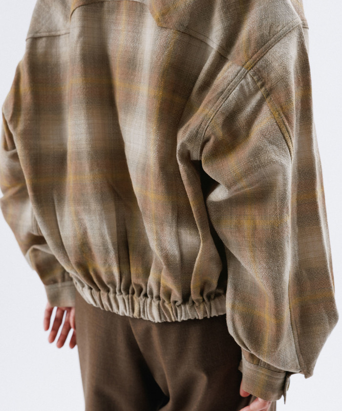 【PENDLETON】Zip Blouson チェックMサイズ M TO R(ムウ ト アール) / 【PENDLETON x M】CHECK BLOUSON