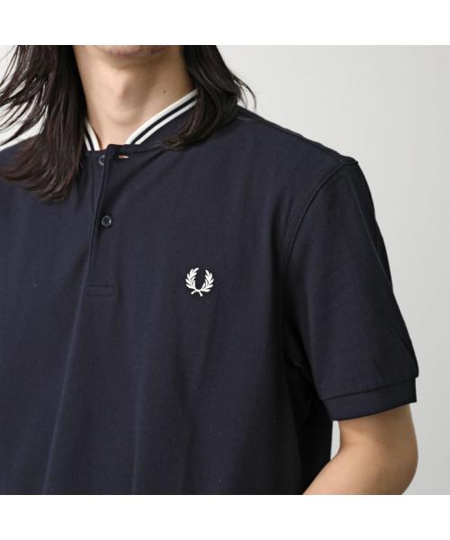 フレッドペリー Ribbed Polo Shirt ポロシャツ Pointelle Detail Knitted Polo Shirt(10 X90：PUTTY PINK