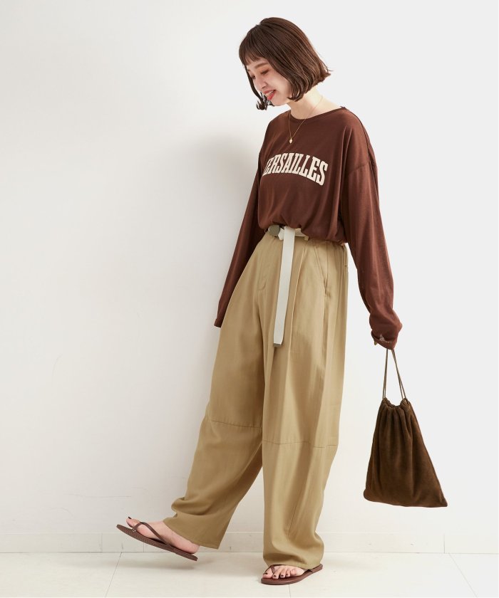ベルト付きカーブパンツ(506843759) | ベーセーストック(B.C