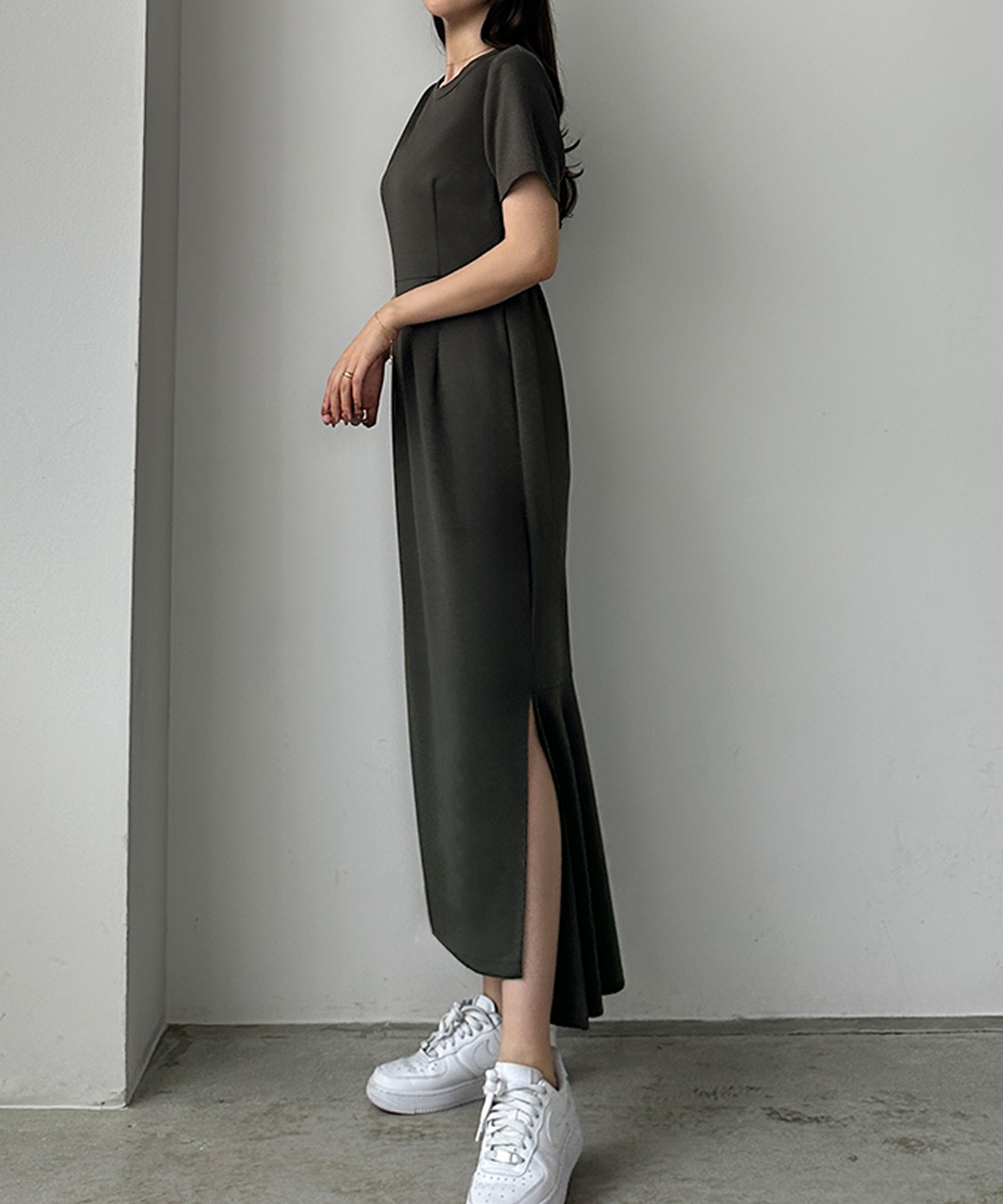 ルエレ Louere Louere ストレッチカットマーメイドワンピース