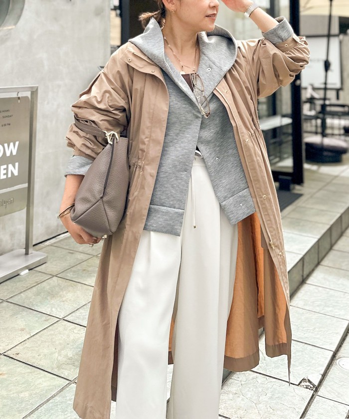 ノーリーズ NOLLEY’S フーデッド2WAYコート 36 ノーリーズ NOLLEY'S フーデッド2WAYコート 36