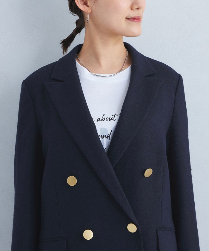 セール 40%OFF】メランジツイル ダブル ジャケット(506841039