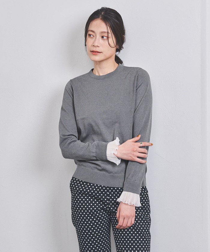 ユナイテッドアローズ　 オーガンジープリーツ4wayニット オーガンジープリーツ 4WAY ニット