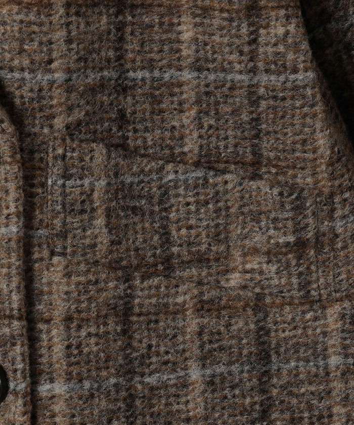 セール 30%OFF】スライバー チェック ショート Pコート セール 30%OFF】スライバー チェック ショート Pコート