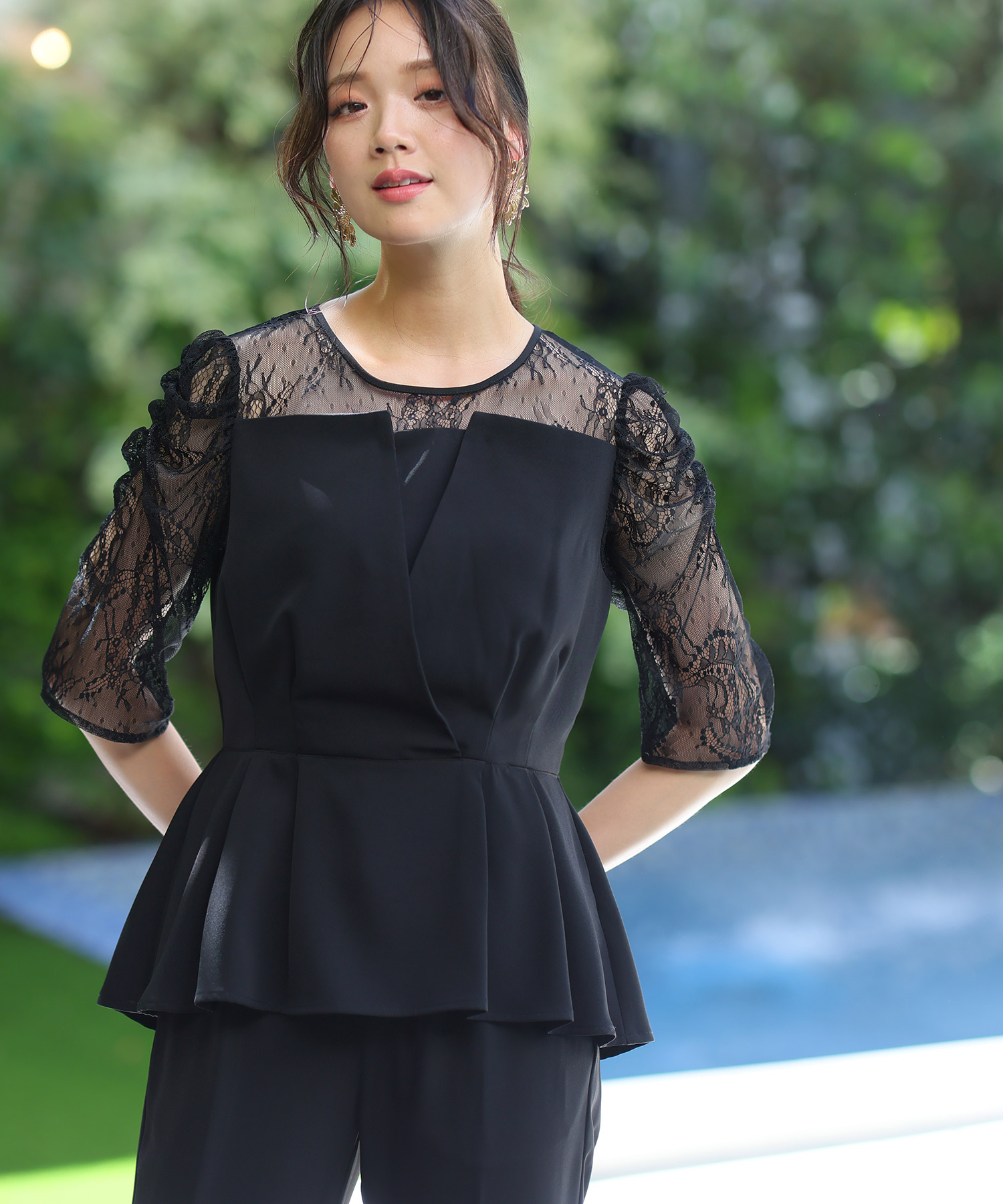 プールヴー PourVous ワイドフォーマルお呼ばれロング丈&結婚式ビスチェセットアップパーティードレスオケージョンドレス フォーマル ワンピース プールヴー PourVous ワイドフォーマルお呼ばれロング丈&結婚式