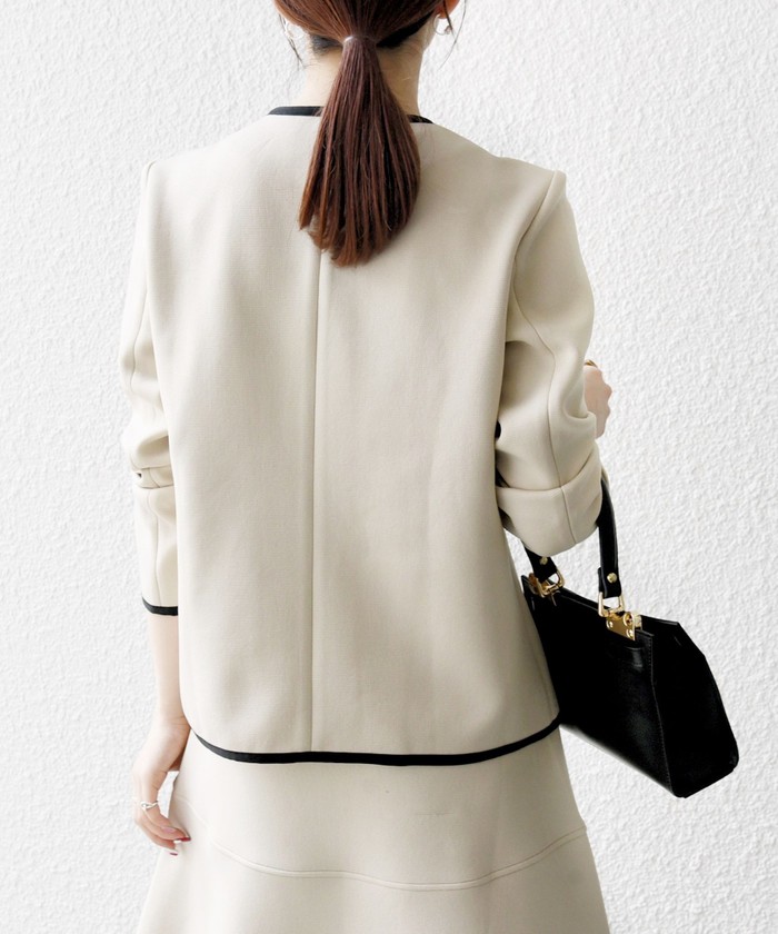 セール 40%OFF】SHIPS any: ダブル ジャージー パイピング