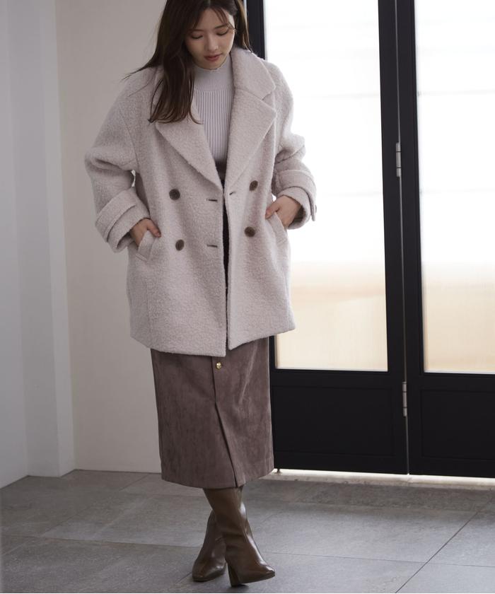 【新品最終値下げ】プロポーションボディドレッシング　コクーンループコート セール】コクーンループコート 24AW(506590310