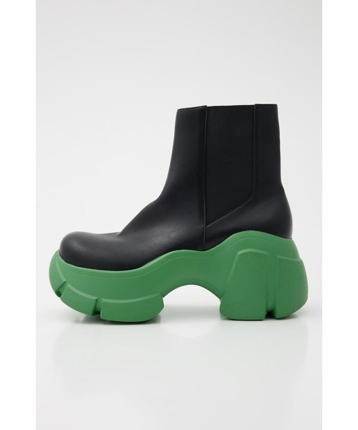 SLY  コールドブーツ セール】SIDE HOLE MIDDLE BOOTS サイド ソール ミドル ブーツ