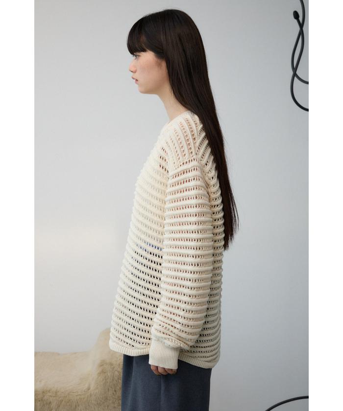 メッシュニットセットトップス｜WOMEN｜250HAM70-069G｜AZUL BY
