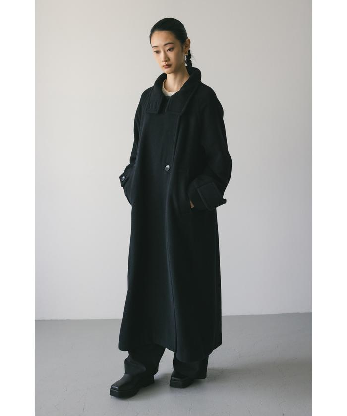 STYLEMIXER ステンカラーコート ダブルウールロングコート レディース STYLEMIXER ステンカラーコート ダブルウールロングコート