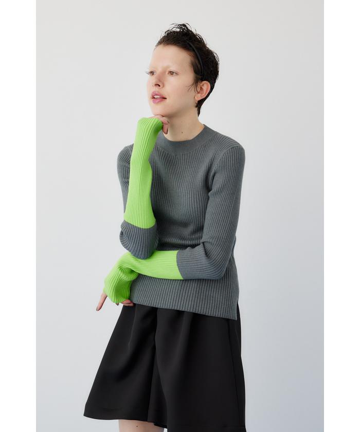 Color block knit pullover(506846531) | ヘリンドットサイ Color block knit pullover(506846531) | ヘリンドットサイ