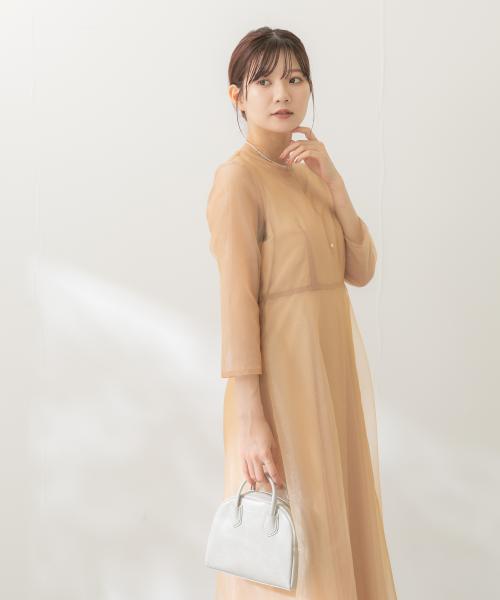 【URBAN RESERCH】パーティドレス【KAENE】 セール】kaene ラメミックスステッチレースドレス(506847814