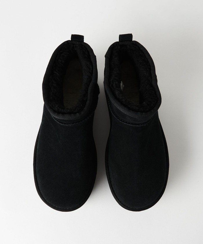 UGG アグ クラシック ウルトラ ミニ プラットフォーム 黒 24