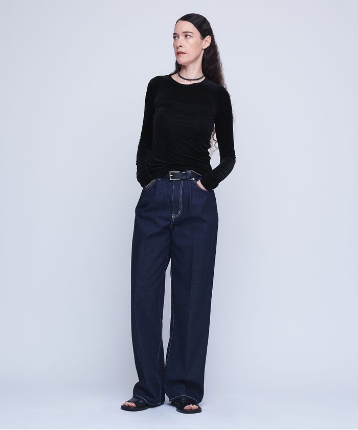 セール 30%OFF】<AEWEN MATOPH>ベロア ロングスリーブ Tシャツ セール 30%OFF】<AEWEN MATOPH>ベロア ロングスリーブ Tシャツ