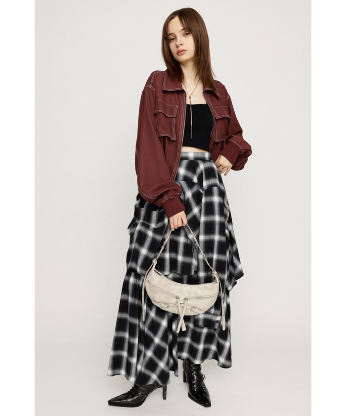 セール】PLAID LAYERED L/SK プレイド レイヤード ロング