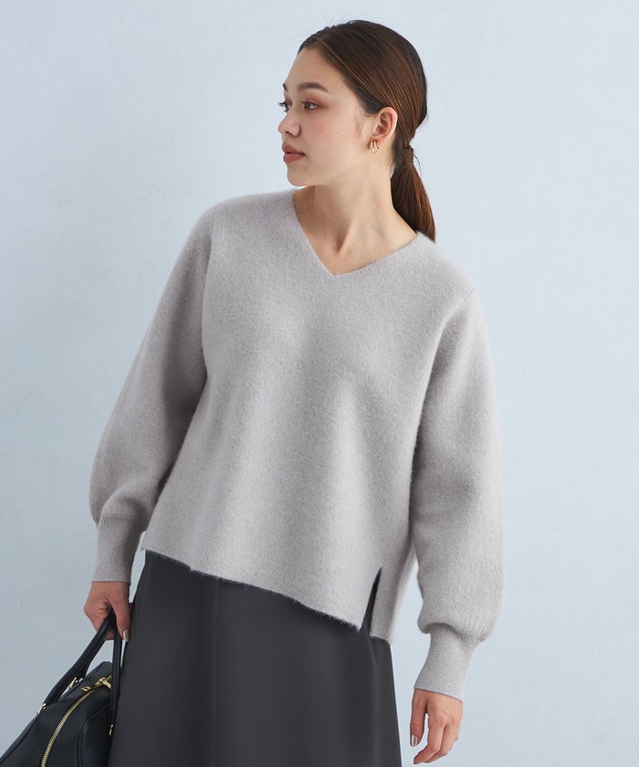 セール 40%OFF】FOXブレンド フォルム Vネック プルオーバー セール 40%OFF】FOXブレンド フォルム Vネック プルオーバー