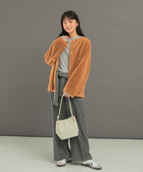 【styling/】 シルクウールコート styling/】 シルクウールコート