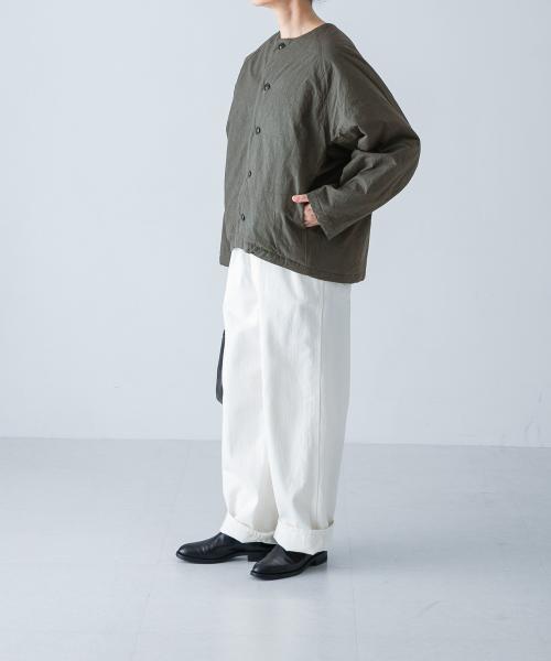 中綿ノーカラージャケット(506853896) | かぐれ(KAGURE) - d fashion 中綿ノーカラージャケット(506853896) | かぐれ(KAGURE) - d fashion