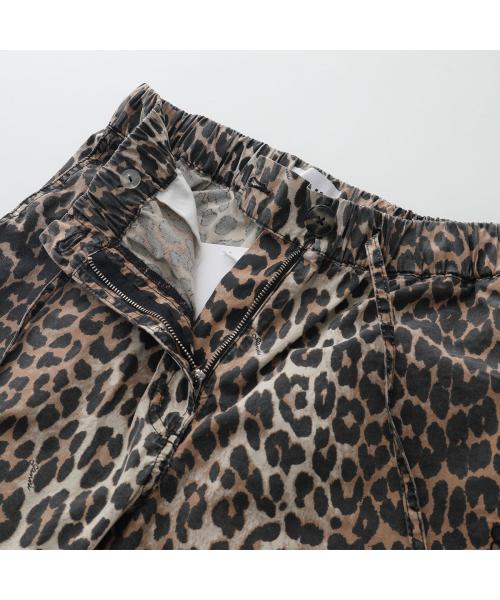 パンツ Ganni Printed Stretch Cotton Pant ガニー GANNI GANNI パンツ WASHED COTTON CANVAS DRAW STRING