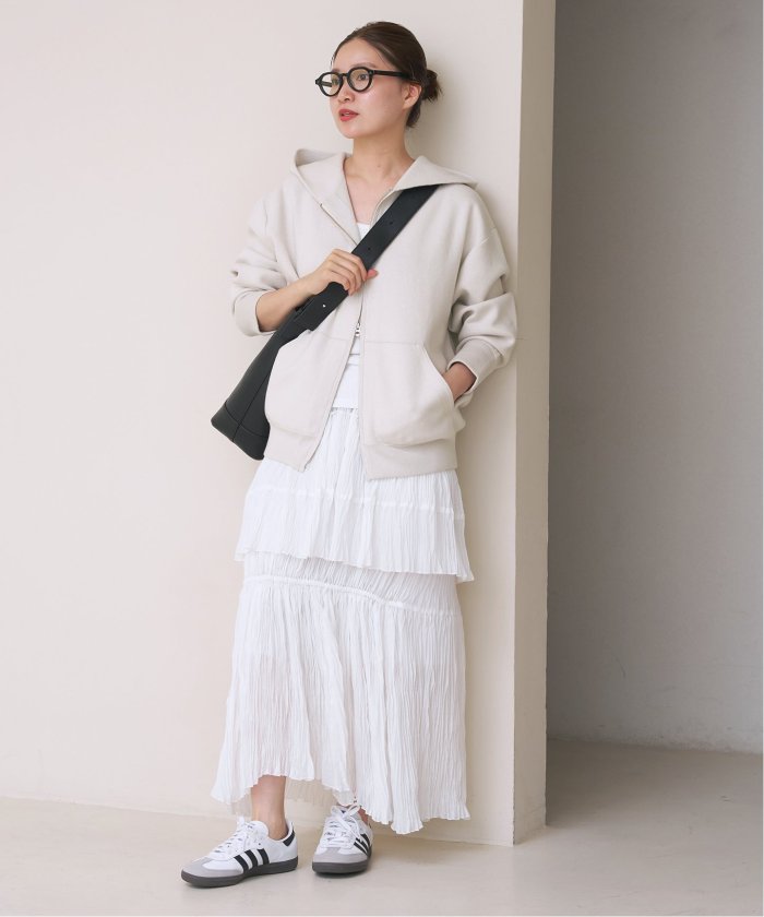 セール 30%OFF】ダブルフェイス ジップアップフーディー