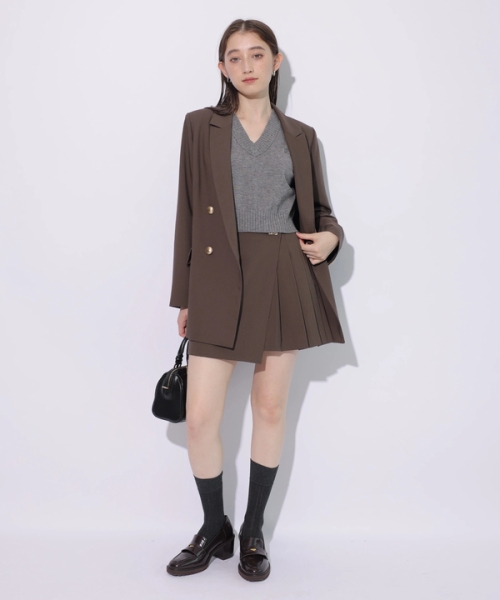 Rirandture ラッププリーツ　ミニスコート　スカート ラッププリーツミニスコート（スカート）｜Rirandture（リランド