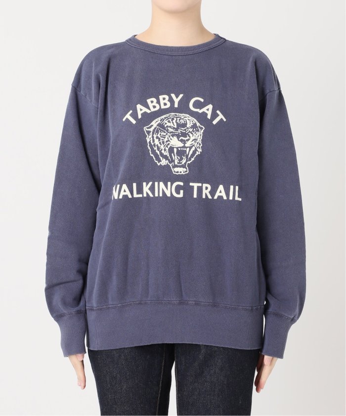 MIXTA/ミクスタ】TABBY CAT WALKKING TRAIL CN SWEAT