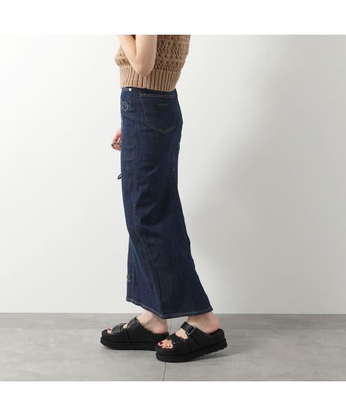 GANNI デニムスカート J1440 6768 フラワーステッチ セール51%OFF】ガニー GANNI GANNI デニムスカート J1440 6768