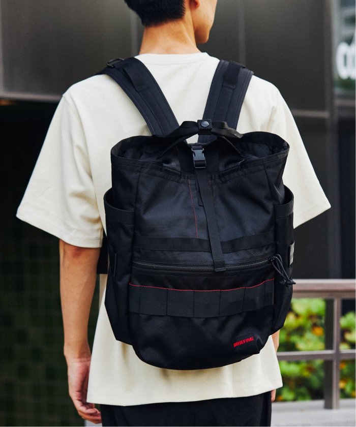 BRIEFING ブラック クルーネック ニット 新品 メンズウェア