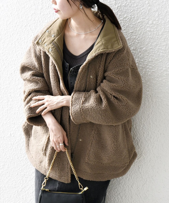 セール 30%OFF】SHIPS any: キルティング × ボア リバーシブル
