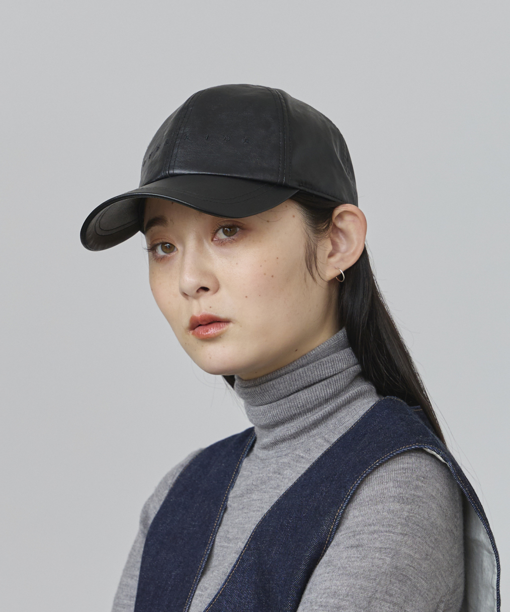 Left★LADY'S _リアル羊皮オーバーフィットジャケット_2色 オーバーライド OVERRIDE OVERRIDE FAKE LEATHER CAP SGP