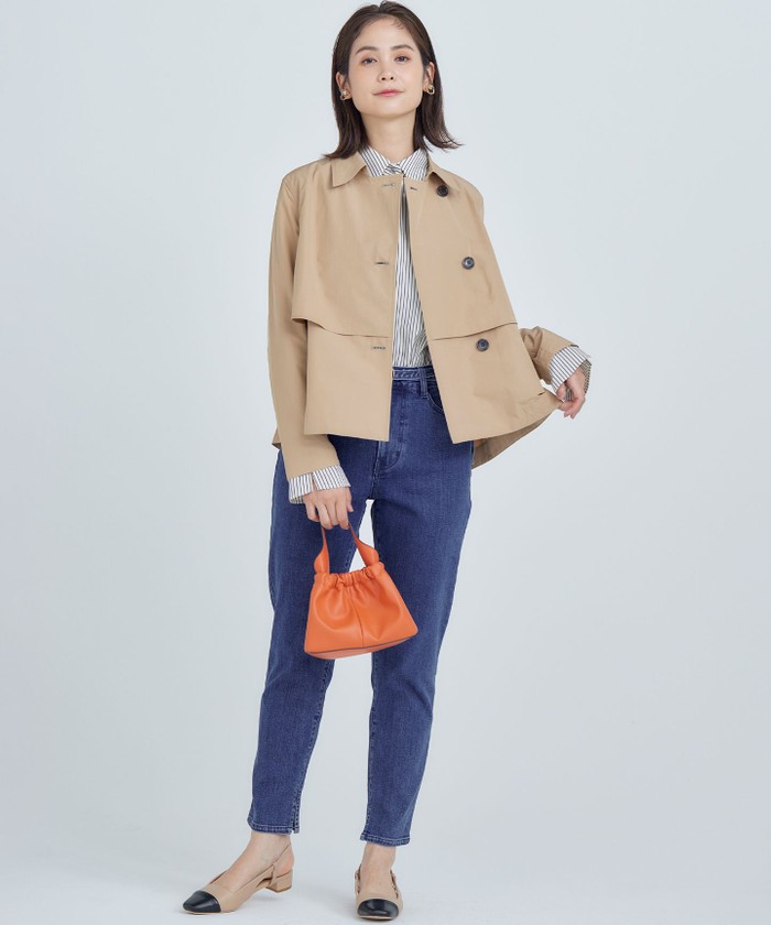 セール 30%OFF】コンパクトシャーティング フレア袖シャツ