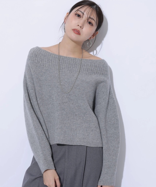 アクアオフショルニット(506858159) | マイストラーダ(Mystrada) - d fashion