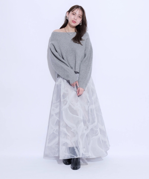 【お値下げ】Mystrada♡オフショルニット セール 50%OFF】アクアオフショルニット(506858159) | マイ