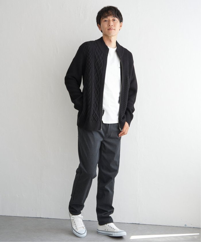 【大人気】ブラックアイパッチ　カーディガン　刺繍　ストライプ　即完売　XL 大きいサイズ レディース ドット柄レーストッパーカーディガン