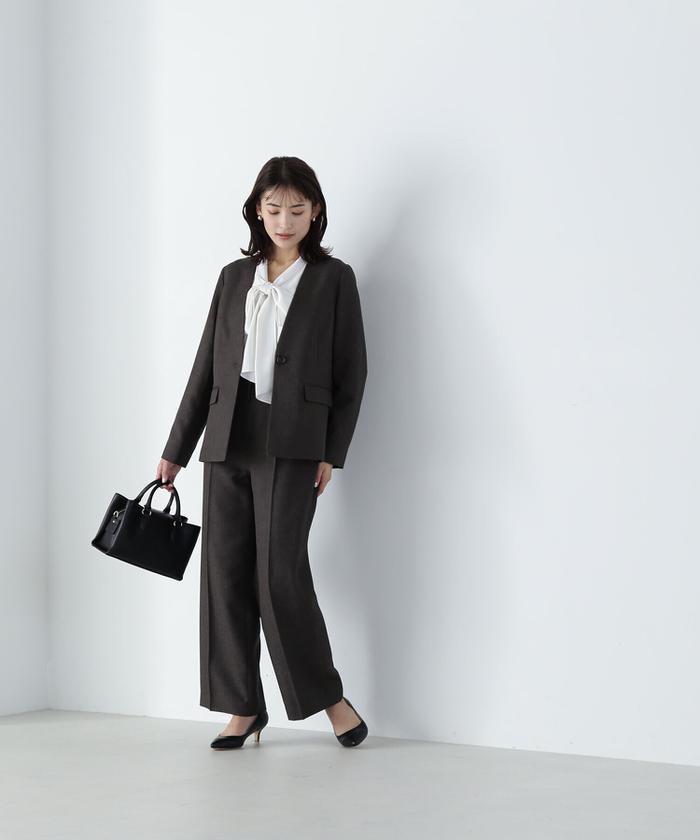 シャークスキン SETUP ノーカラージャケット 24AW(506645722