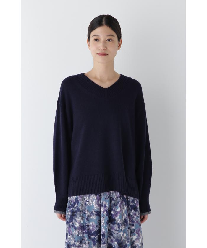 セール40%OFF】◇ウールカシミヤVネックニットプルオーバー