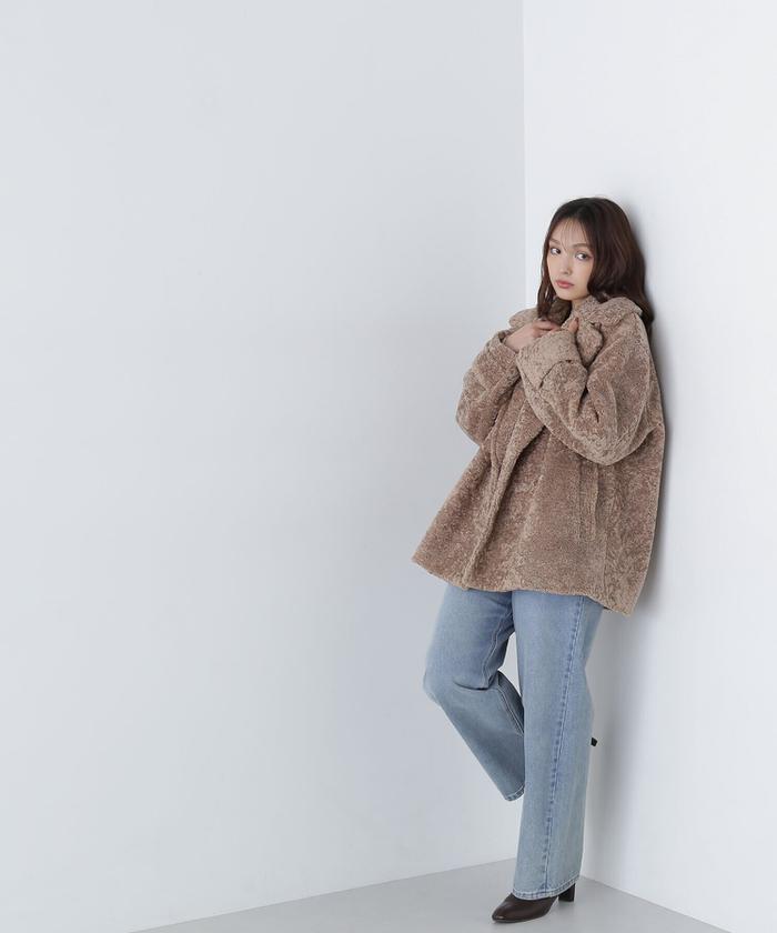 うのにもお得な ボアハーフコート 24AW(506844658) | ナチュラルビューティー ジャケット・アウター