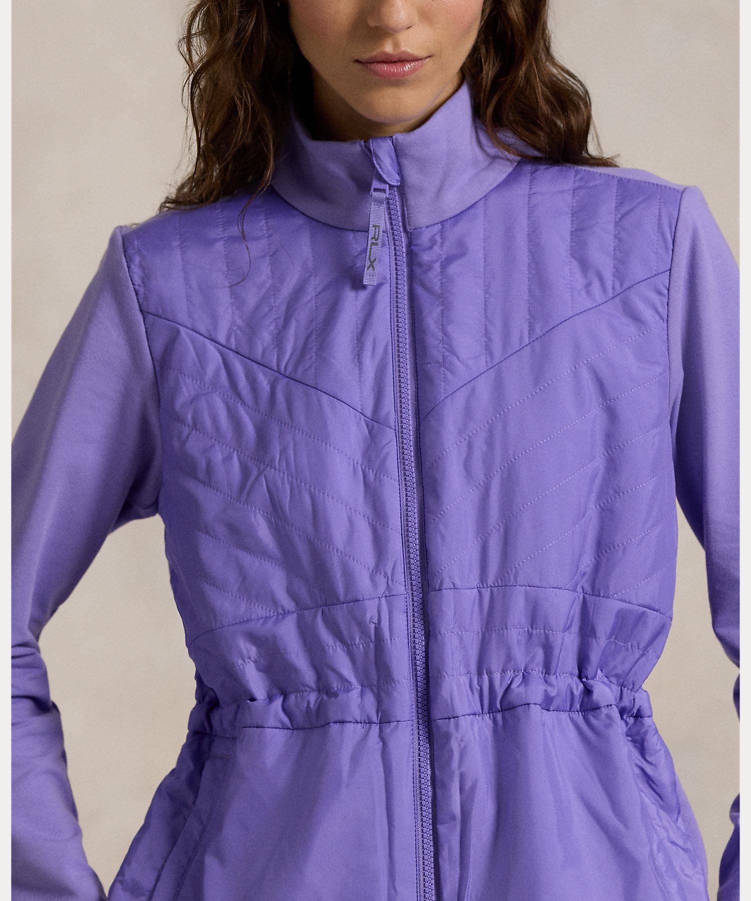 RLX ゴルフジャケット Sサイズ 紫　ハイブリッド モックネック ジャケット RLX ゴルフジャケット Sサイズ 紫ハイブリッド モックネック
