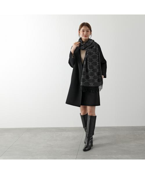 CELINE マフラー 2AWU4254U トリオンフ フリンジ(506859714 CELINE マフラー 2AWU4254U トリオンフ フリンジ(506859714